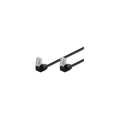 Kabel GOOBAY 96079, Patch, CAT 5e F/UTP, 2x kutni, crni, 2m