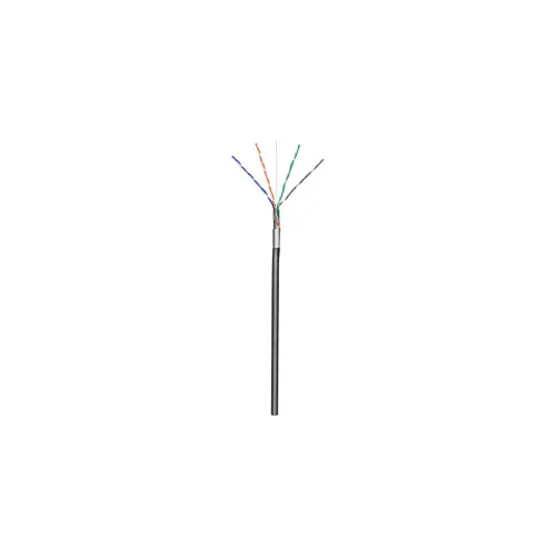 Kabel GOOBAY, CAT5e F/UTP, za vanjsku uporabu, crni, puni 1m (100m KOLUT)