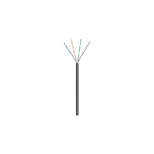 Kabel GOOBAY, CAT5e, UTP, za vanjsku uporabu, crni, puni, 1m (100m KOLUT)