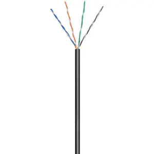 Kabel GOOBAY CAT5e, UTP, za vanjsku uporabu, crni, puni, 1m