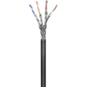 Kabel GOOBAY, CAT6 SFTP, za vanjsku uporabu, crni, puni, 1m (100m KOLUT)