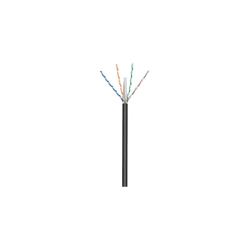 Kabel GOOBAY, CAT6, UTP, za vanjsku uporabu, crni, puni, 1m (100m KOLUT)