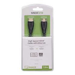 Kabel HDMI SINOX ONE SOV7962, 4K, ULTRA HD, pozlaćeni, 1.5m