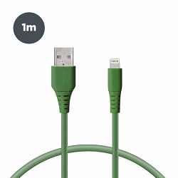 Kabel KSIX USB-A na lightning, 1.m zeleni