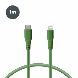 Kabel KSIX USB-C na lightning, 1.m zeleni
