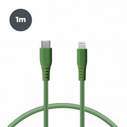 Kabel KSIX USB-C na lightning, 1.m zeleni