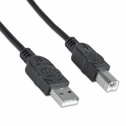 Kabel MANHATTAN USB 2.0 Device Cable, A - B, 1.8 m crna