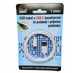 Kabel MEANIT Type-C na Type-C, 1M