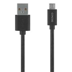 Kabel micro USB DELTACO, GNG-MICRO1MB, 1m crni