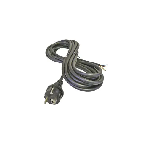 Kabel mrežni 3x2.5 EMOS, s utikačem, gumeni, 3m, crni