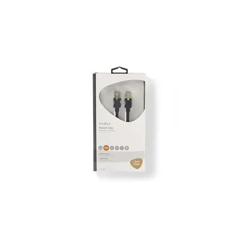 Kabel NEDIS CCBW85210AT50, Patch, CAT6 SFTP, UTP, crni, 5m