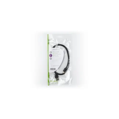 Kabel NEDIS CCGP60600BK10, USB A (M) na Type-C (M), crni, 1m