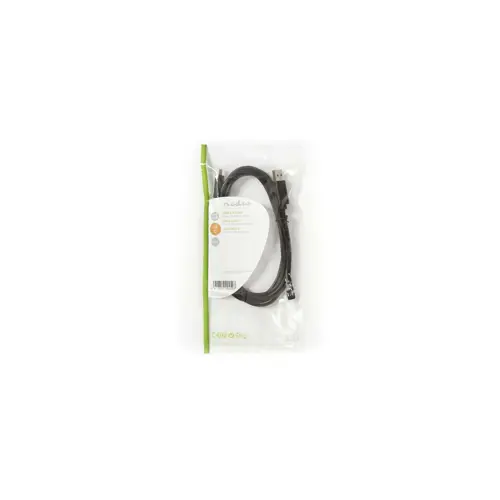 Kabel NEDIS CCGP60600BK20, USB A (M) na Type-C (M), crni, 2m