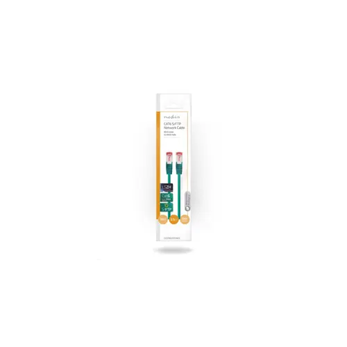 Kabel NEDIS CCGP85221GN05, Patch, CAT6 SFTP, UTP, zeleni, 0.5m
