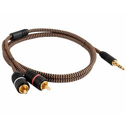 Kabel PROSON Arctic 3.5mm - 2RCA 1m