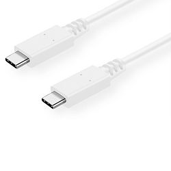Kabel ROLINE VALUE USB 3.2 Gen. 2, C-C, M/M, PD (Power Delivery) 20V/5A, Emark bijeli, 1.0m