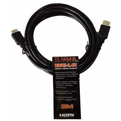Kabel S-BOX HDMI - HDMI 1.4 M/M 3m