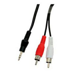 Kabel SBOX 3,5MM - 2 X RCA M/M 1,5M