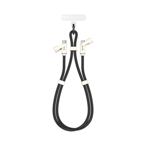 KABEL SBOX TYPE-C -> TYPE-C LANYARD 1.5M - Crni / RETAIL