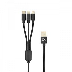 Kabel SBOX USB 2.0 -> 8-PIN/TYPE-C/MICRO USB KABEL ZA PUNJENJE 2.4A 1M