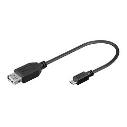 Kabel SBOX USB A F. -> MICRO USB M. 0,1M