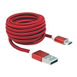 Kabel SBOX USB A - MICRO USB FRUITY 1,5m crveni