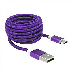 Kabel SBOX USB A - MICRO USB FRUITY 1,5m ljubičasti
