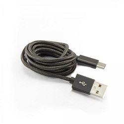 Kabel SBOX USB A - TYPE C FRUITY 1,5m crni