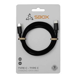 Kabel SBOX USB TYPE C na TYPE C, M/M, 1M Crni, 60W