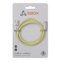 Kabel SBOX USB TYPE C na TYPE C, M/M, 1M Žuti, 60W