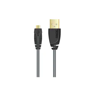 Kabel SINOX SXC4902, USB Micro-B, 2M crni