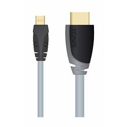 Kabel SINOX SXV1702, Micro HDMI M - HDMI M, 2M