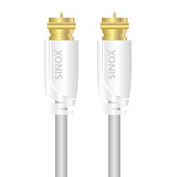 Kabel SINOX SXV9102, satelitski F- kon (M) - F-kon (M), 2M bijeli