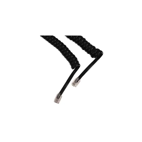 Kabel telefonski M M 4/4 SPIRALNI 2m,CRNI, za slušalicu