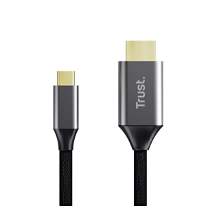 Kabel TRUST CALYX, USB-C na HDMI, Full HD/Ultra HD 4K, 200cm, Black