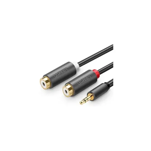 Kabel UGREEN, 3.5mm (M) na 2xRCA (Ž), 0.25m