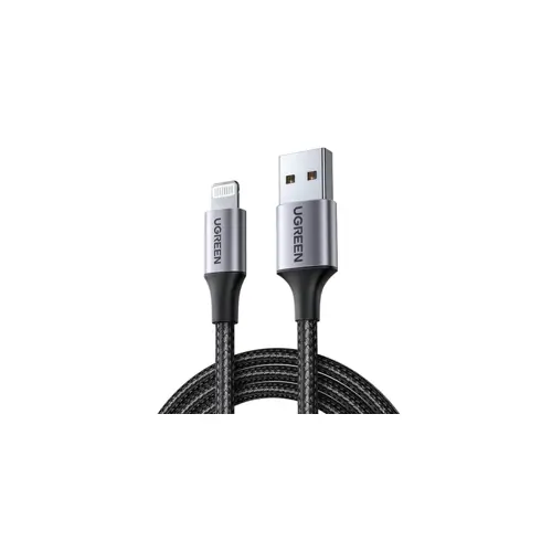 Kabel UGREEN, Lightning na USB 2.0 A (M), crni, 1m