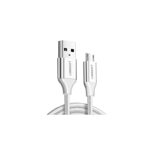 Kabel UGREEN, Micro USB (M) na USB 2.0 A (M), srebrni, 1.5m
