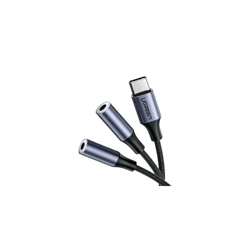 Kabel UGREEN, USB-C (M) na 2x 3.5mm (Ž), 20cm