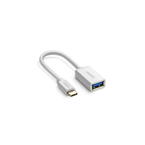 Kabel UGREEN, USB-C (M) na USB 3.0 A (Ž) OTG, bijeli, 15cm