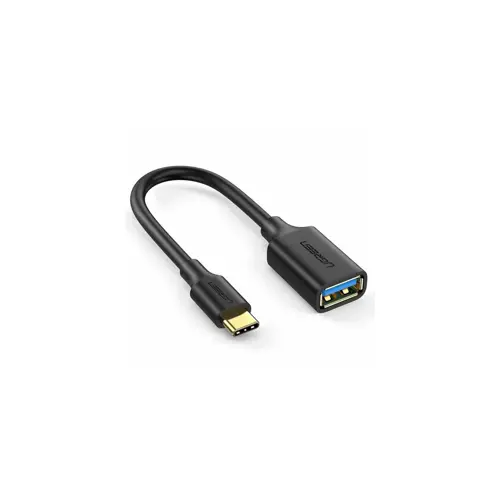Kabel UGREEN, USB-C (M) na USB 3.0 A (Ž) OTG, crni, 15cm