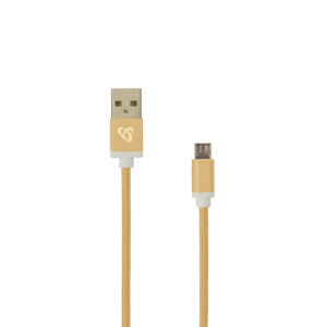 KABEL USB A Muški -> MICRO USB Muški 1.5 m Zlatni