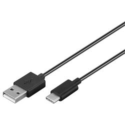 Kabel USB A NA USB MICRO TYPE C 1m