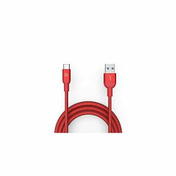 Kabel za mobitel ADAM M100+, Type-C na USB-A, 1M, pleteni crveni