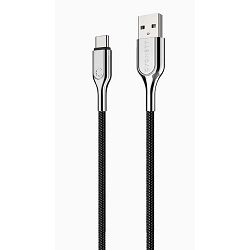 Kabel za mobitel CYGNETT Type-C na USB-A, 1M, pleteni crni
