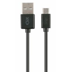 Kabel za mobitel KSIX micro USB 1.0M crni