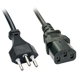 Kabel za napajanje LINDY (IEC 60320 C13 do švicarski 3-pinski, 2 m)