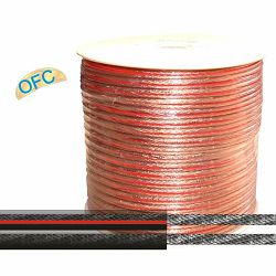 Kabel za zvučnik 2x0,75mm2 OFC transparentni