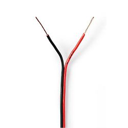 Kabel za zvučnike CCA NEDIS 2 x 1,50 mm crveno-crni low cost, 1m