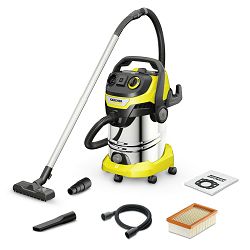 Usisavač za mokro i suho usisavanje KÄRCHER WD 6 P S V (30/6/22/T, nehrđajući čelik, 30 L, 1300 W) crno-žuti